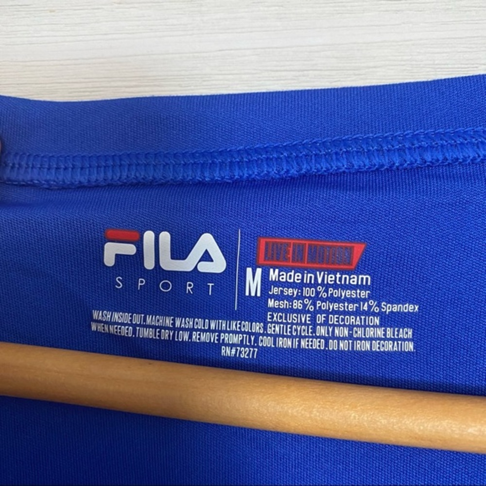 Fila sport royal blue live in motion workout shirt - Picture 5 of 5
